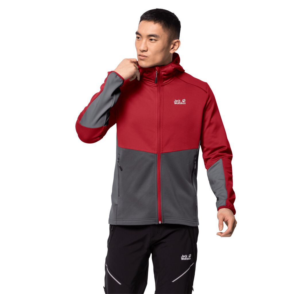 Jack Wolfskin MOUNT ISA Vestes Homme Rouge - DZWTIXA-23